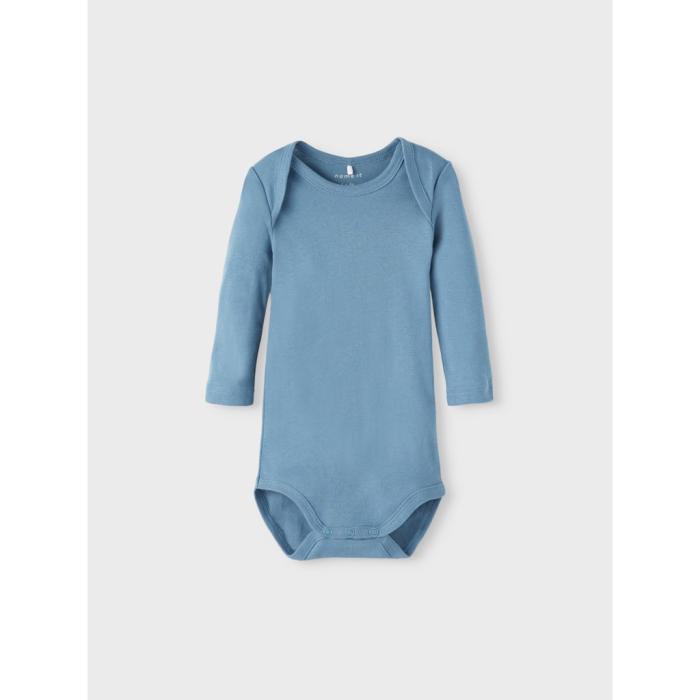 Σετ 3 τεμ. φορμάκια μπεμπέ αγόρι Name it-13206510-Majolica Blue-organic cotton