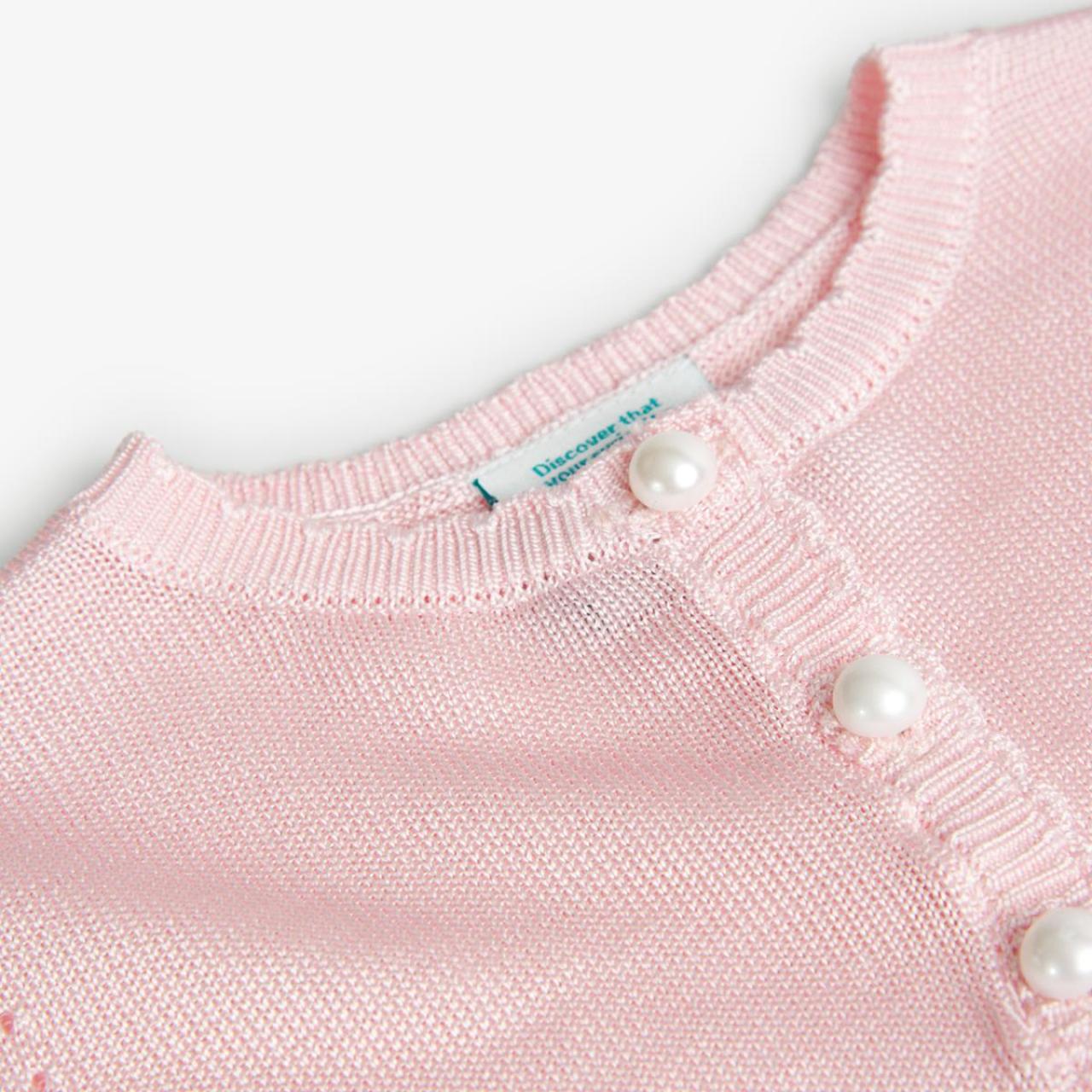 Ζακέτα-μπολερό πλεκτή κορίτσι Boboli-708005-3850-Pink φωτογραφία