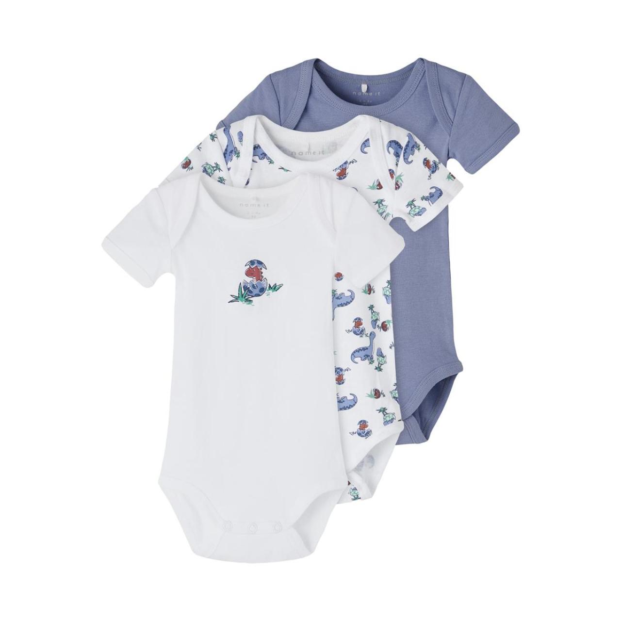 Name it Σετ 3 τεμ. φορμάκια μπεμπέ αγόρι Name it-13198629-Wild Wind-organic cotton