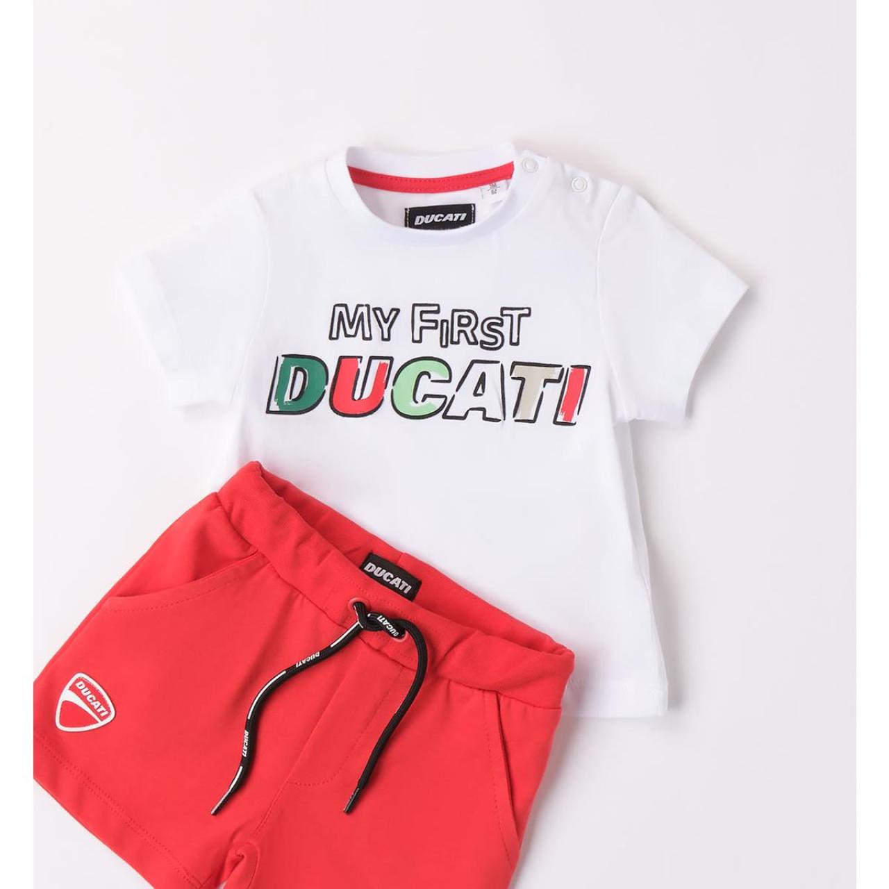 Σετ μακό μπεμπέ αγόρι Ducati-G8652-0113-White φωτογραφία