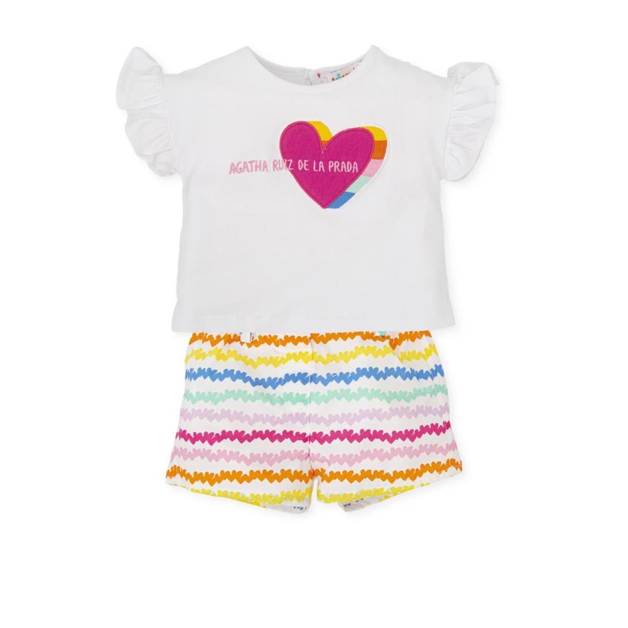 AGATHA RUIZ DE LA PRADA Σετ κορίτσι Agatha Ruiz De La Prada-8622S24-OPTICAL WHITE