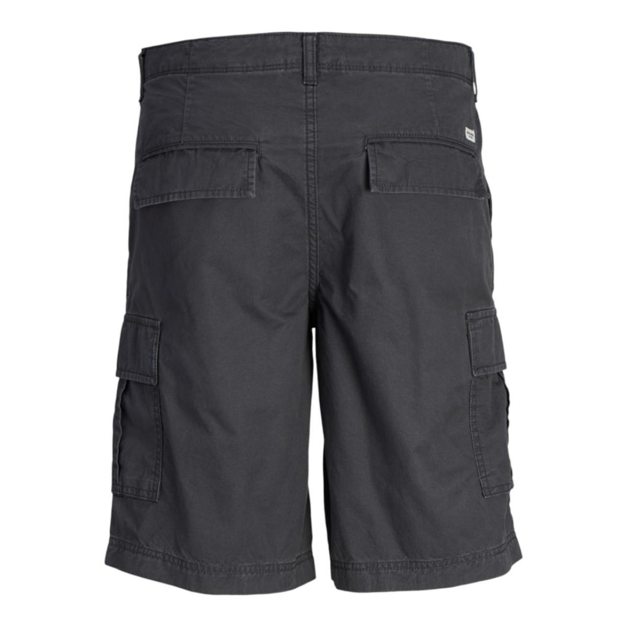 Βερμούδα υφασμάτινη cargo αγόρι JACK & JONES-12254171-Asphalt φωτογραφία