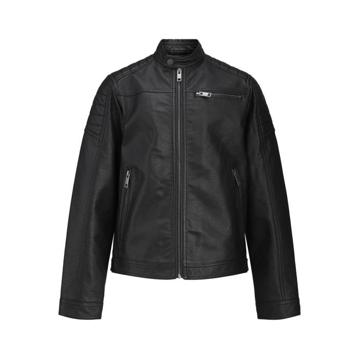 Μπουφάν Biker αγόρι Jack & Jones-12173956-BLACK