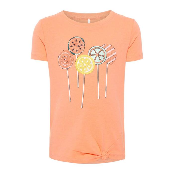 Μπλούζα μακό κορίτσι Name it-13168399-CORAL organic cotton