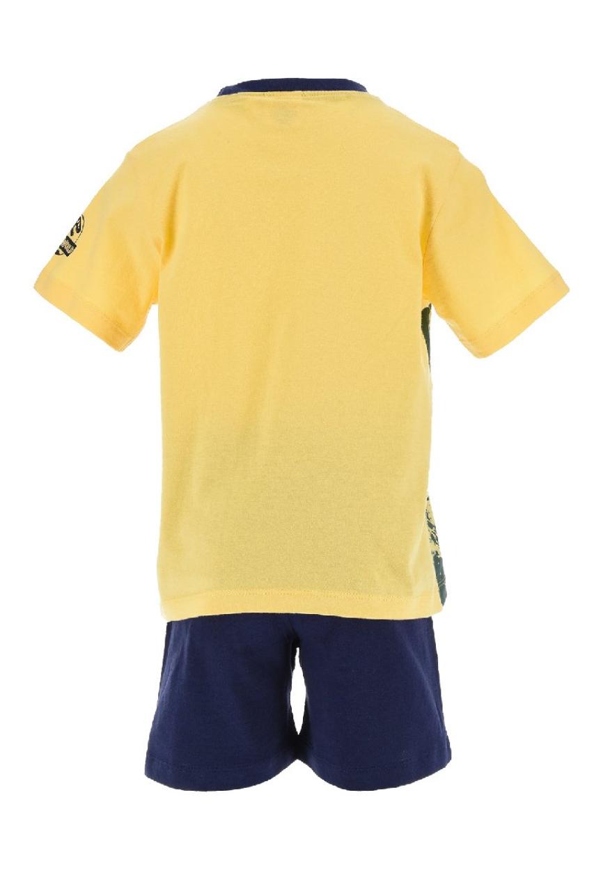 Πιτζάμα μακό αγόρι JURASSIC WORLD-EV2049-YELLOW-organic cotton φωτογραφία
