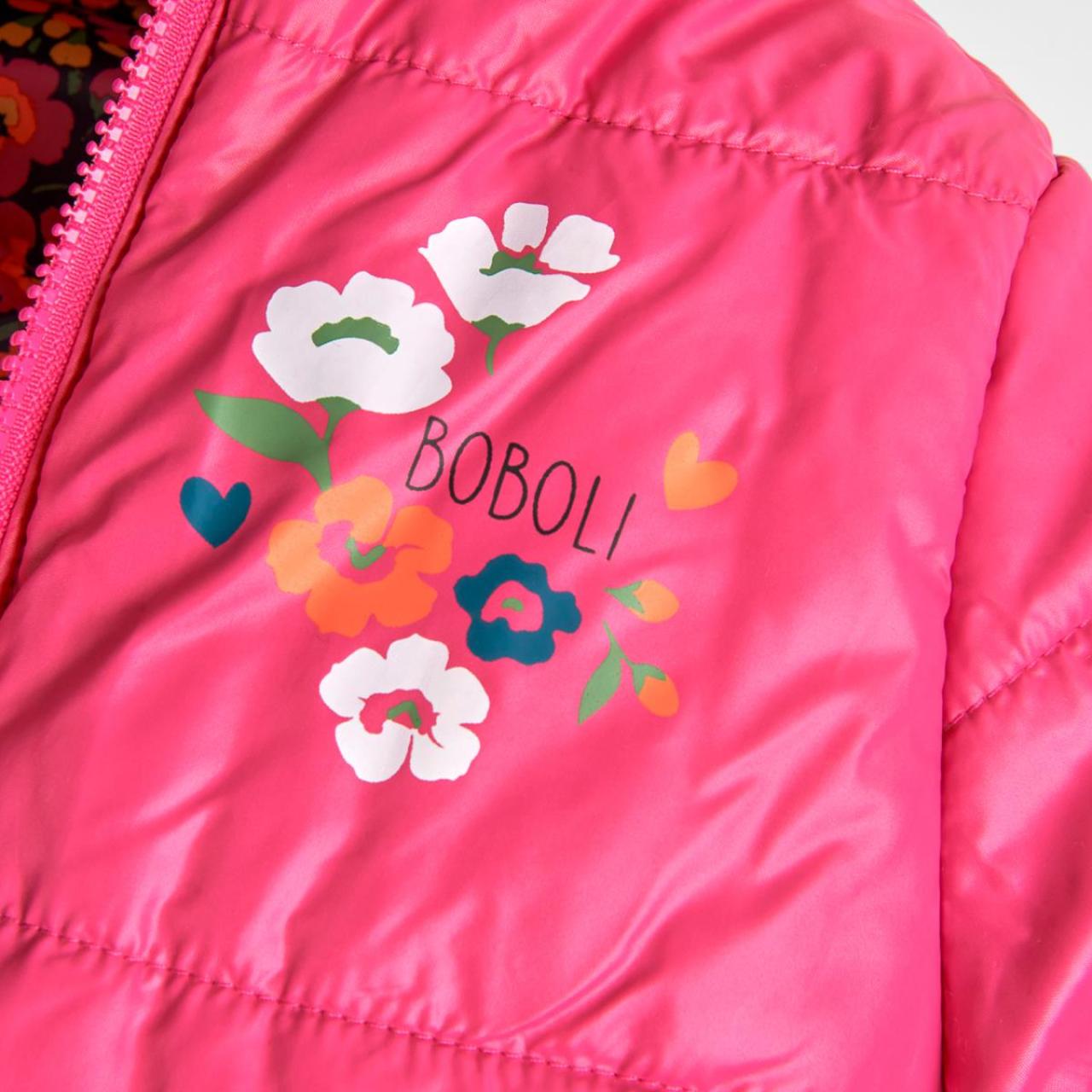 Μπουφάν διπλής όψης κορίτσι Boboli-227191-9260-Print φωτογραφία
