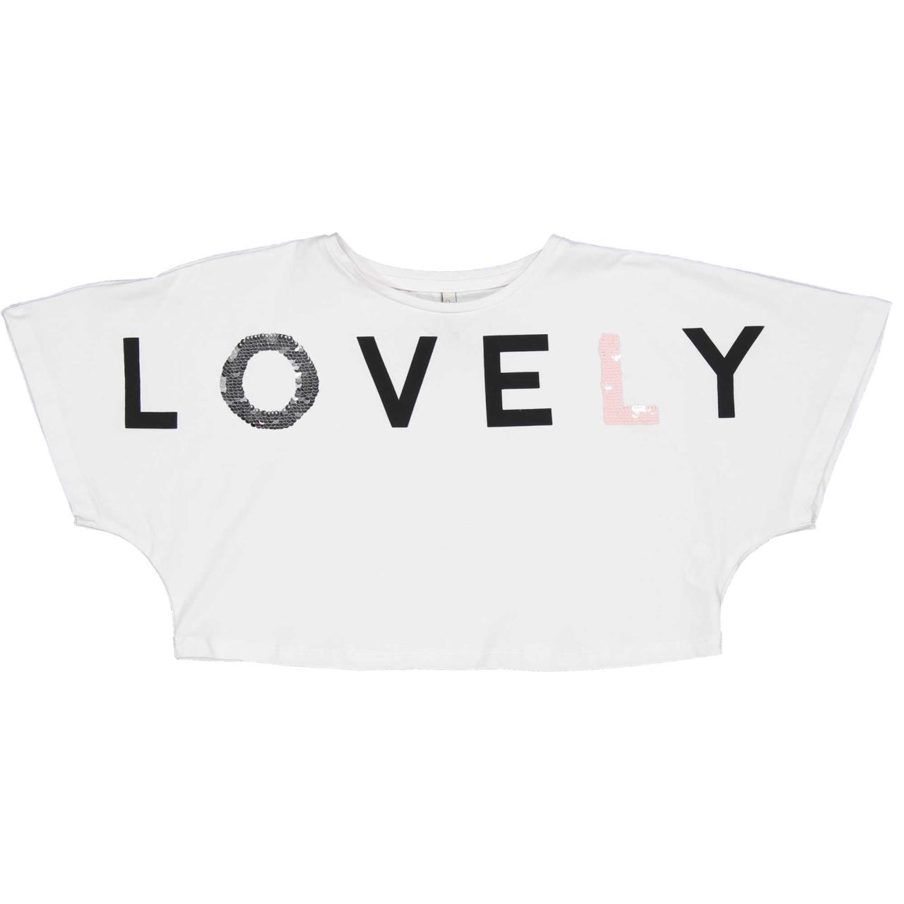 Trybeyond Μπλούζα crop κορίτσι Trybeyond-999.24412.00.15A-WHITE