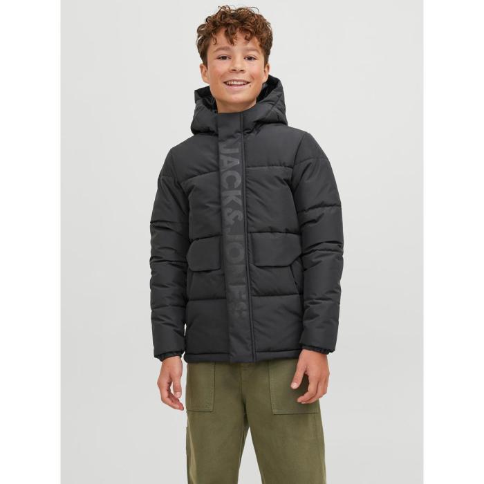 Μπουφάν puffer αγόρι JACK & JONES-12246122-Black
