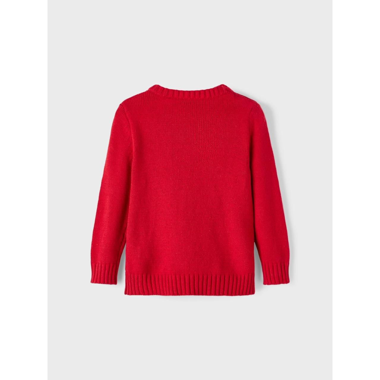 Μπλούζα πλεκτή κορίτσι Christmas name it-13209886-Jester Red