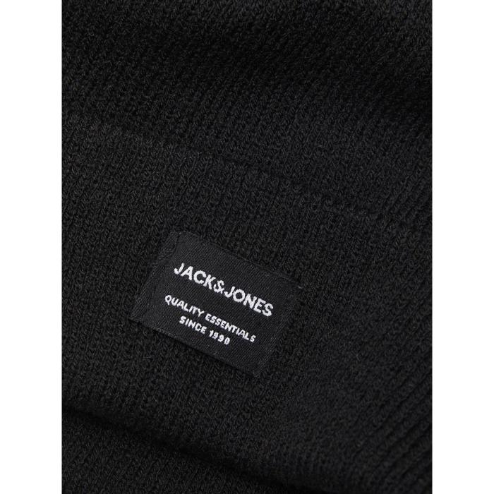 Σκούφος πλεκτός αγόρι JACK & JONES-12160311-BLACK