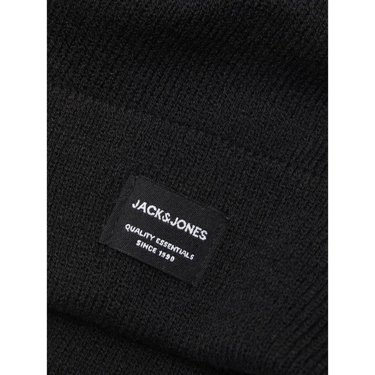 Σκούφος πλεκτός αγόρι JACK & JONES-12160311-Black φωτογραφία