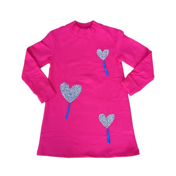 Φόρεμα φούτερ κορίτσι AGATHA RUIZ DE LA PRADA-7VE3673-FUCSHSIA