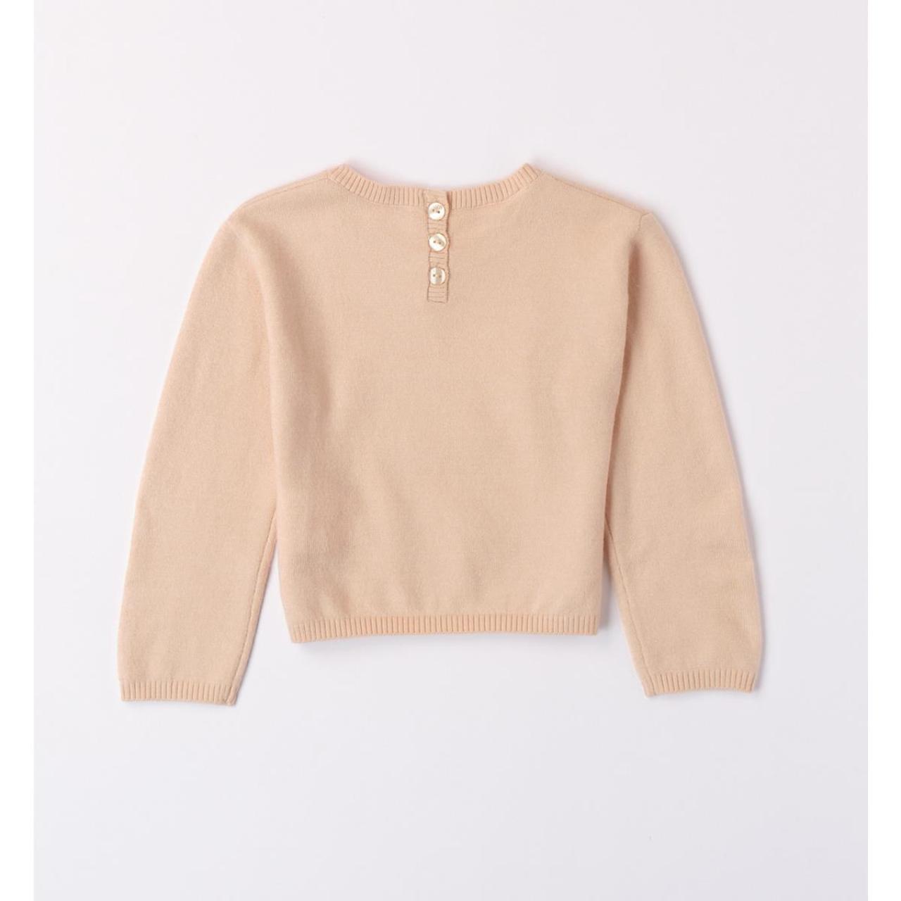 Μπλούζα πλεκτή κορίτσι I DO-47542-0916-Beige φωτογραφία