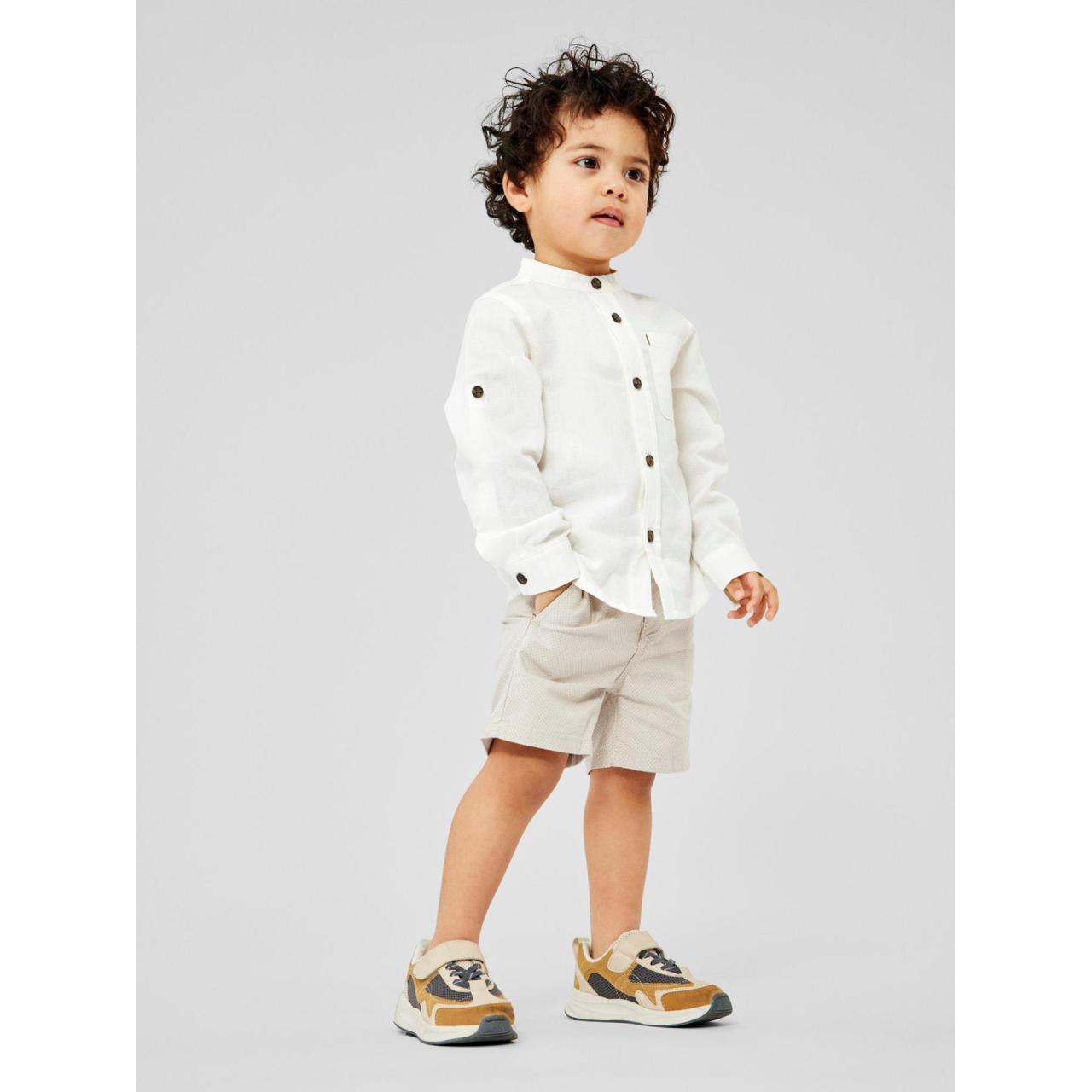 Βερμούδα υφασμάτινη αγόρι Name it-13200109-Oatmeal φωτογραφία