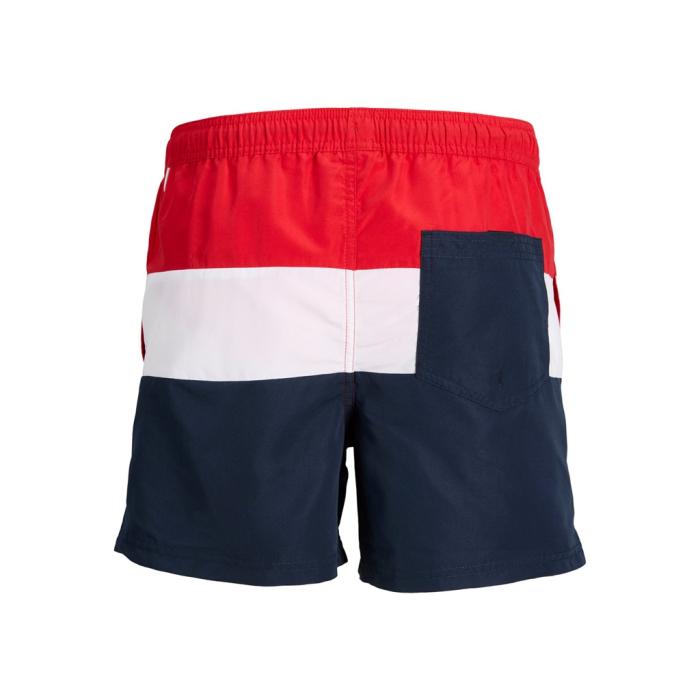 Μαγιό βερμούδα αγόρι JACK & JONES-12227529-Chinese Red