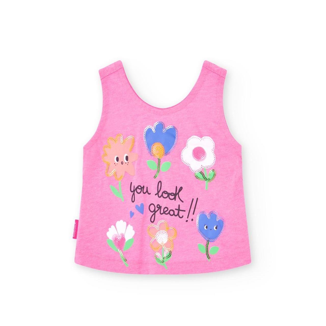 BOBOLI Μπλούζα μακό κορίτσι Boboli-218067-3633-Pink