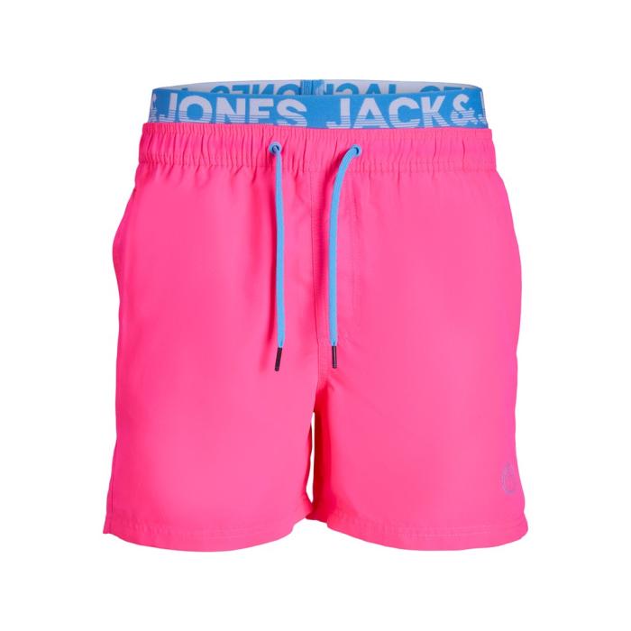 Μαγιό βερμούδα αγόρι JACK & JONES-12227525-Knockout Pink