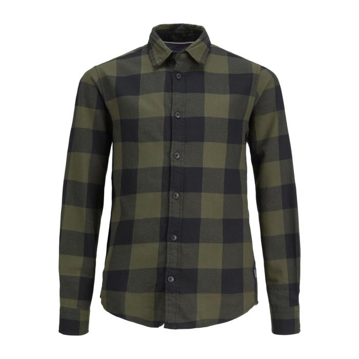 Πουκάμισο αγόρι JACK & JONES-12183050-Dusty Olive