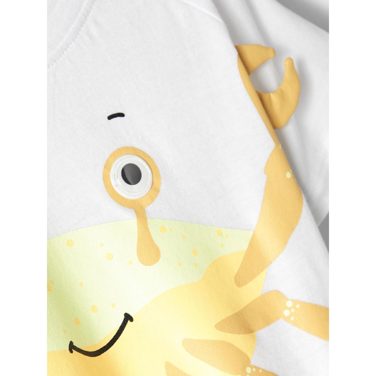 Μπλούζα μακό αγόρι name it-13199622-Bright White-organic cotton φωτογραφία