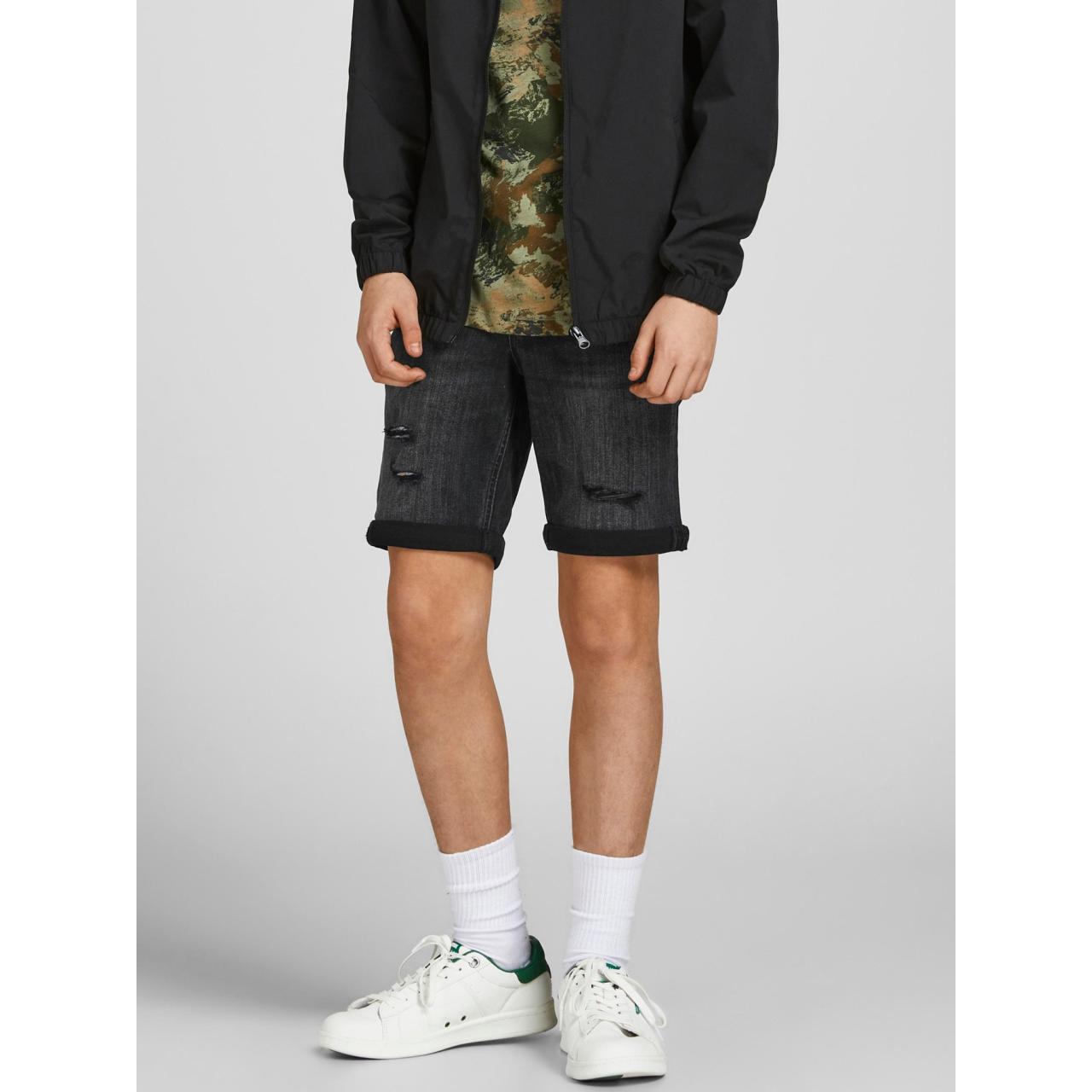 Βερμούδα τζιν μαύρη αγόρι JACK & JONES-12202238-Black Denim φωτογραφία