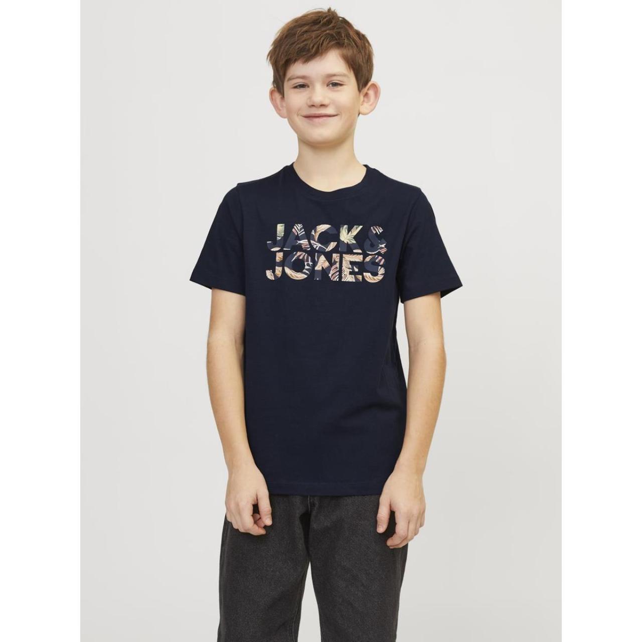 Μπλούζα μακό αγόρι JACK & JONES-12250800-Navy Blazer-organic cotton φωτογραφία
