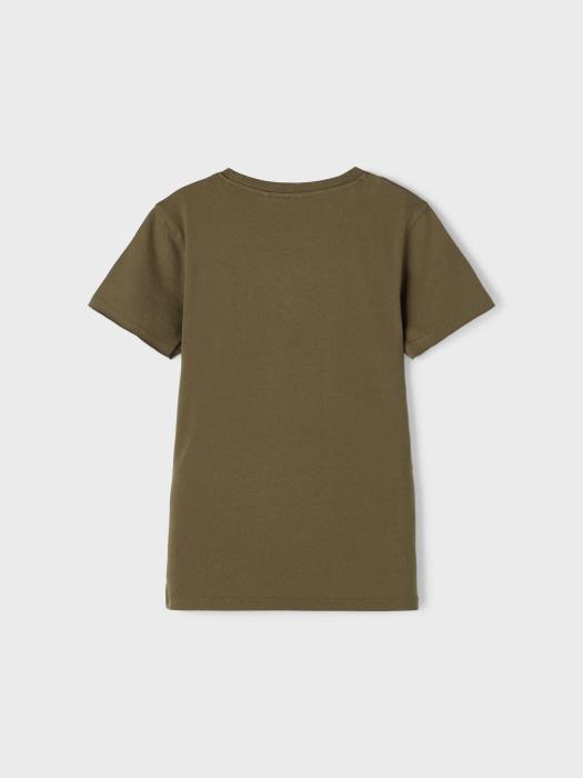 Μπλούζα μακό αγόρι Name it-13190358-Ivy Green-organic cotton