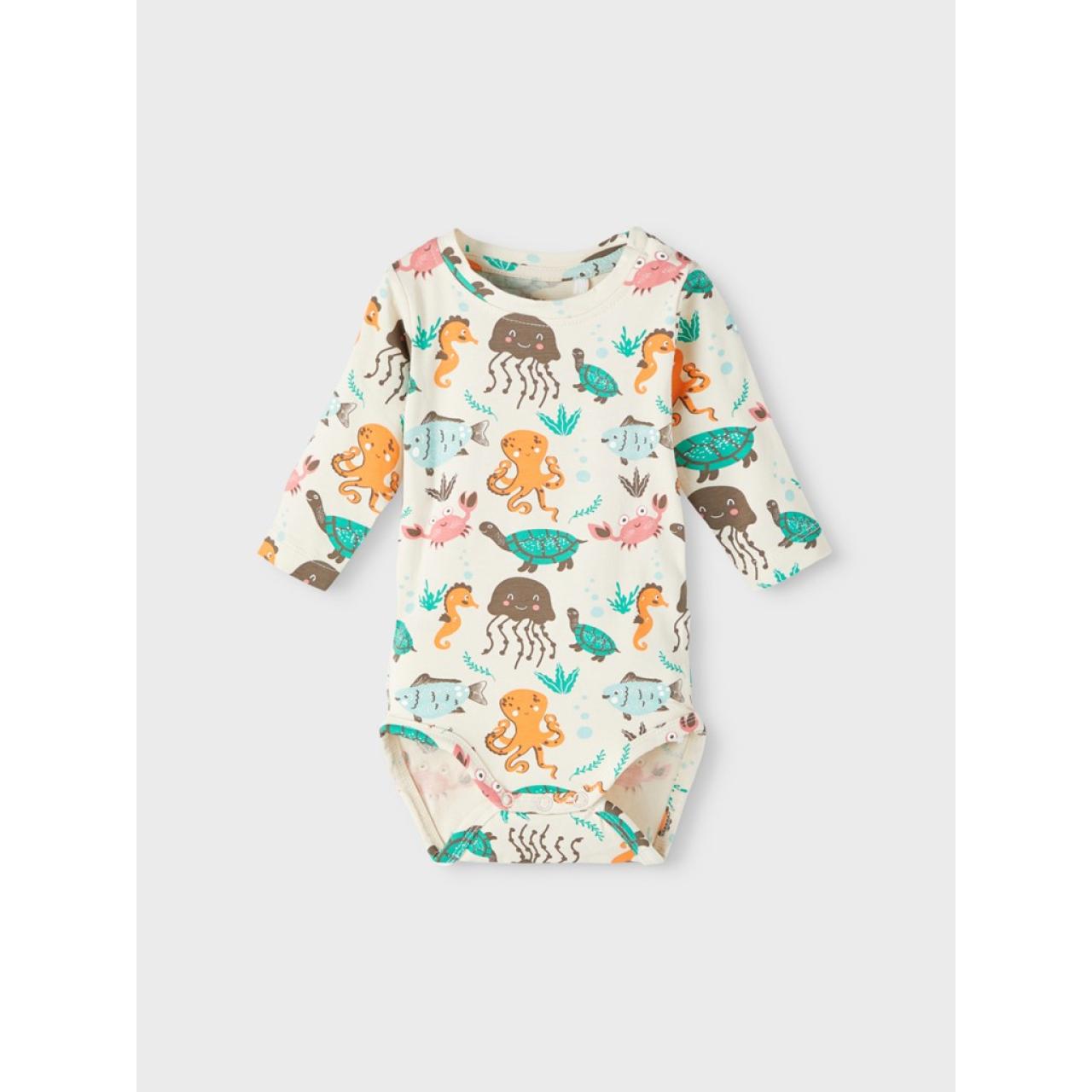 Σετ 3 τεμ. φορμάκια μπεμπέ unisex Name it-13211412-Whitecap Gray