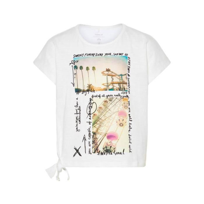 Μπλούζα κορίτσι Name it-13165592-WHITE-organic cotton