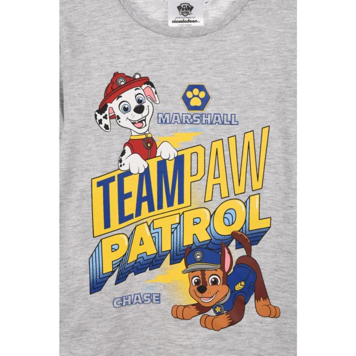 Μπλούζα μακό αγόρι Paw Patrol-HW1176-LGREY