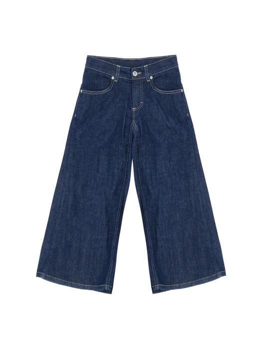 Παντελόνα φαρδιά τζιν κορίτσι PLEASE-RQ02F76G-BLUE DENIM