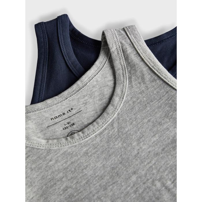 Σετ φανελάκια Name it-13163573-GREY- organic cotton