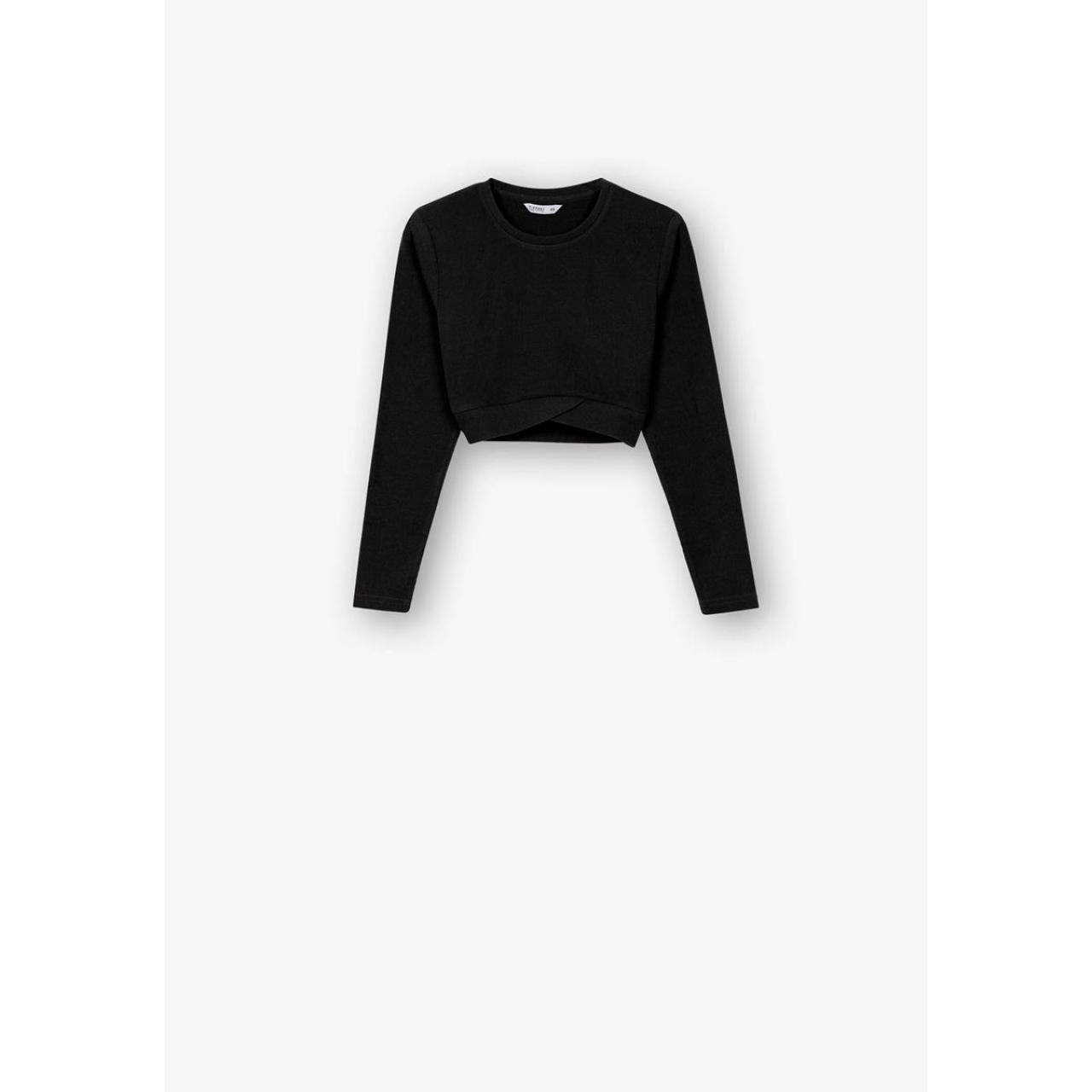 Μπλούζα ριπ πλεκτή κορίτσι TIFFOSI-10050927-Black