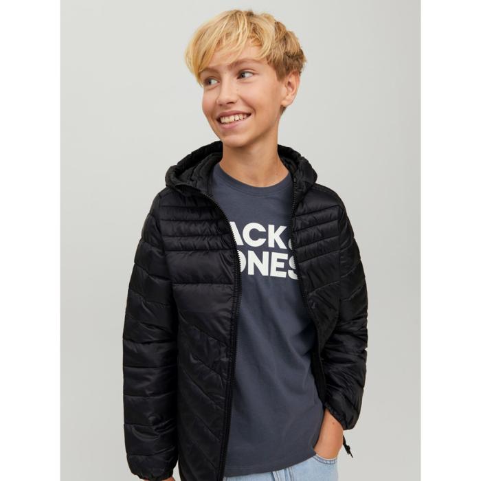 Μπουφάν puffer αγόρι Jack & Jones-12212568- Black