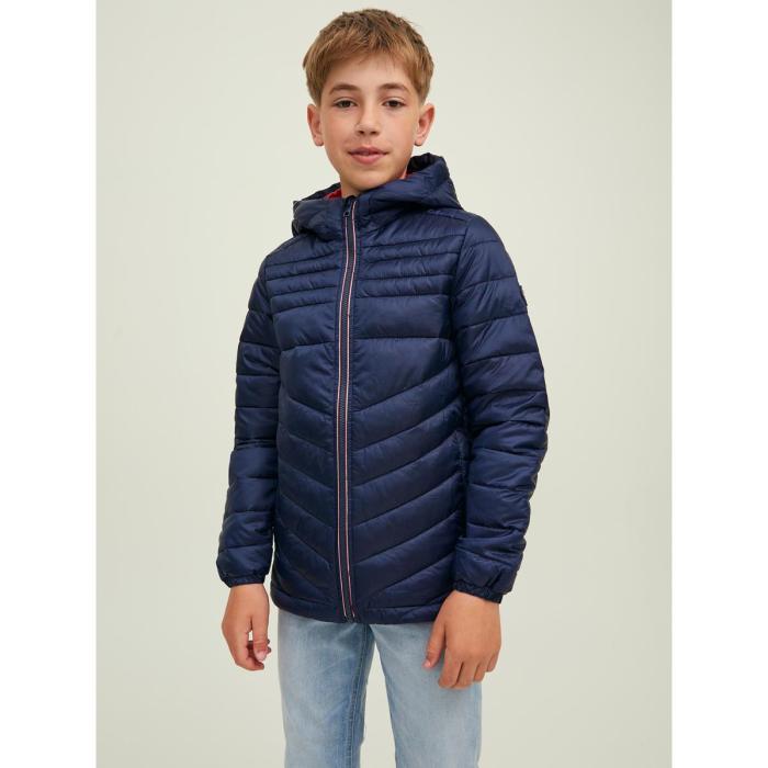 Μπουφάν puffer αγόρι Jack & Jones-12212568-Navy Blazer/Contrast