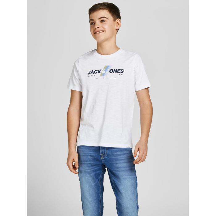 Μπλούζα μακό αγόρι JACK & JONES-12206208-White