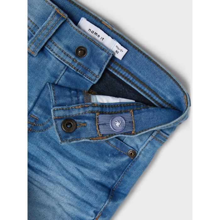 Βερμούδα τζιν ελαστική αγόρι Name it-13198526-Light Blue Denim