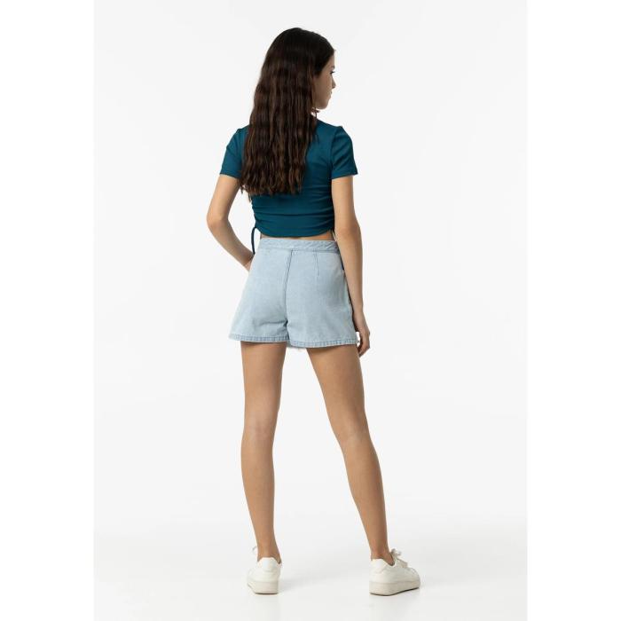 Σορτς  skort τζιν κορίτσι Tiffosi-10054629-C10-Light Blue Denim