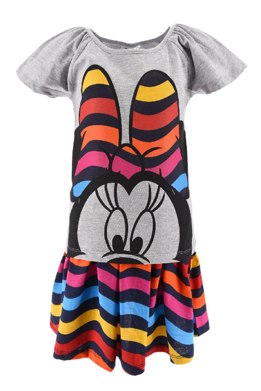 SUPER HEROES Σετ μακό φούστα κορίτσι Minnie Mouse-EV1079-LIGHT GREY