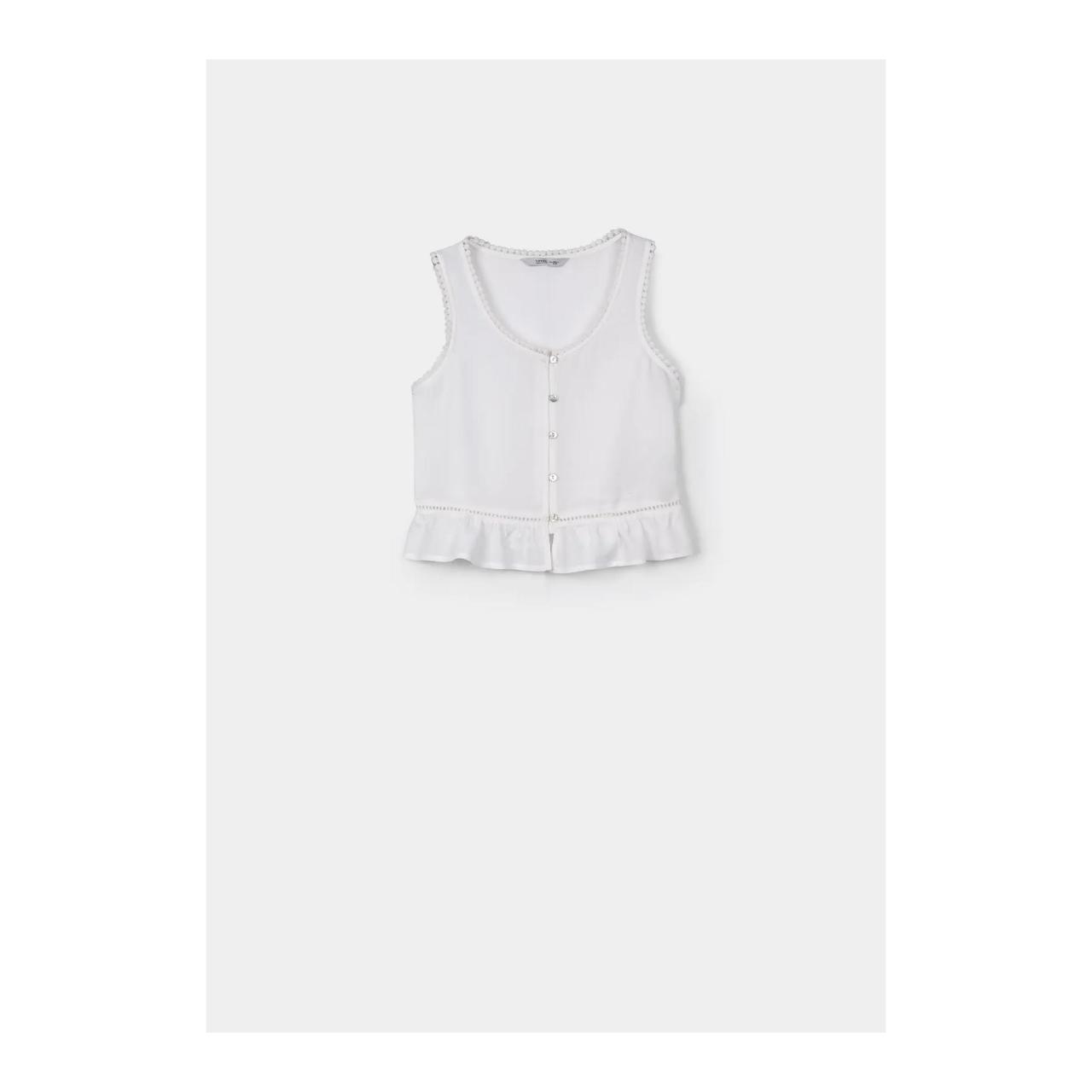 TIFFOSI Μπλούζα υφασμάτινη crop κορίτσι Tiffosi-10043914-110-WHITE