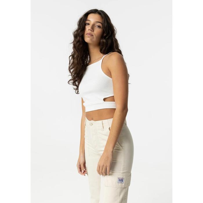 Μπλούζα crop κορίτσι Tiffosi-10054050-104-White