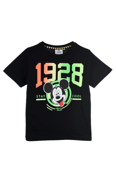 Μπλούζα μακό αγόρι Mickey Mouse-UE1166-Black