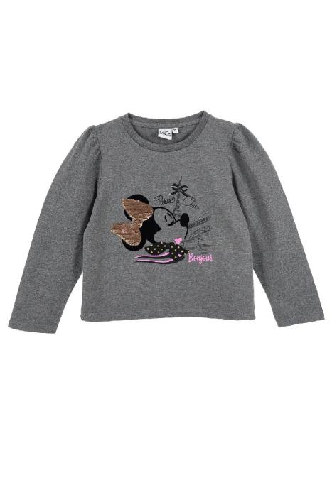 Μπλούζα κορίτσι Minnie Mouse-HU1034-MGREY