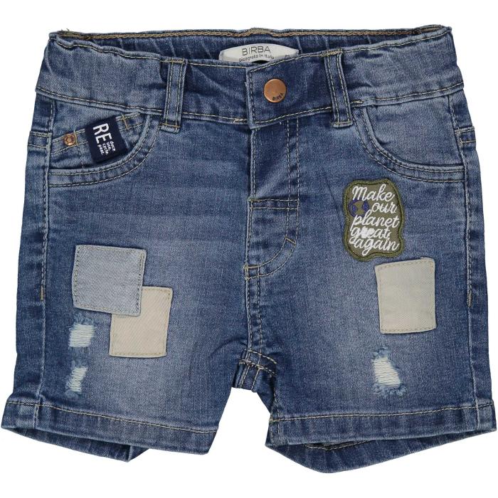 Βερμούδα τζιν μπεμπέ αγόρι Birba-999.21501.00.60A-DENIM