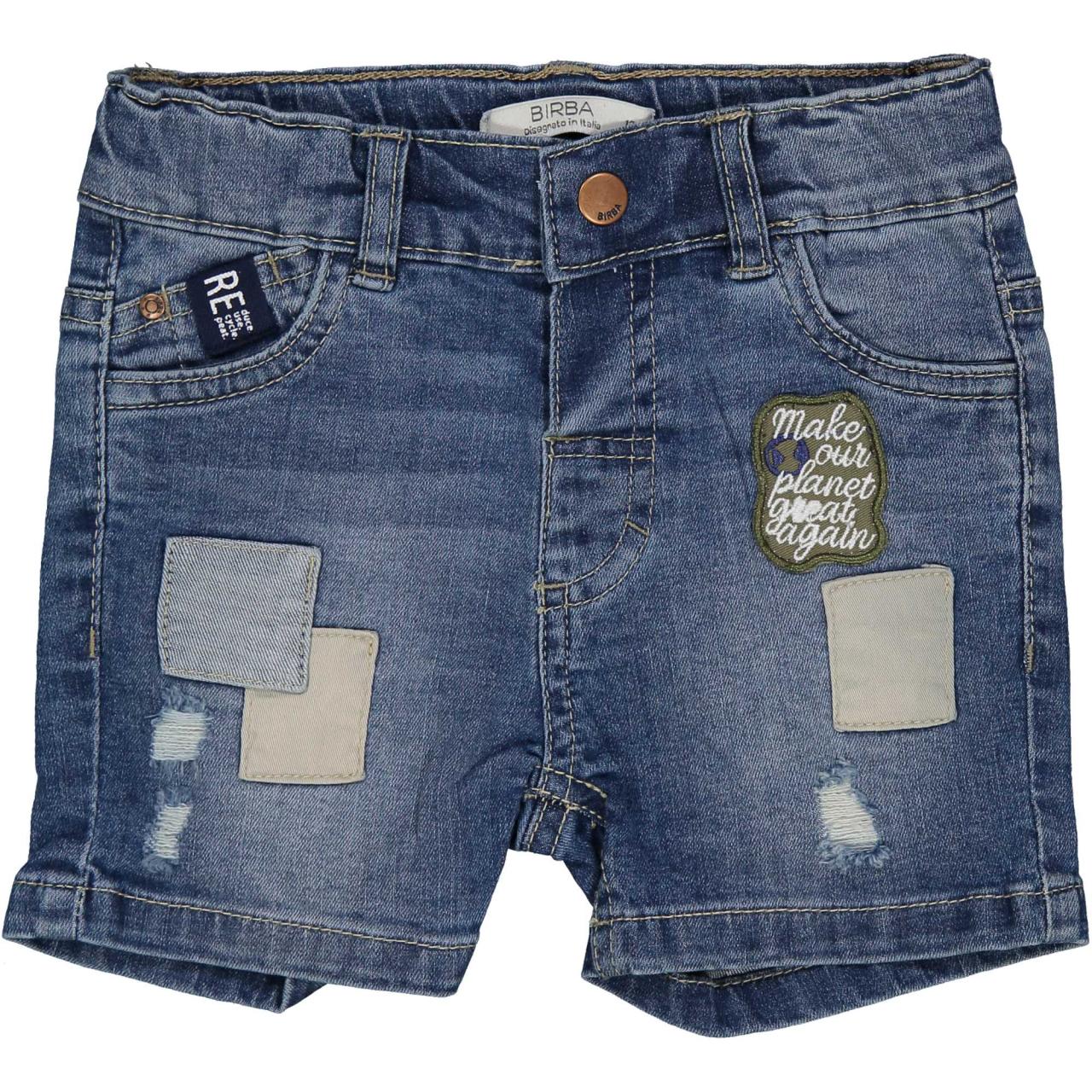 Birba Βερμούδα τζιν μπεμπέ αγόρι Birba-999.21501.00.60A-DENIM