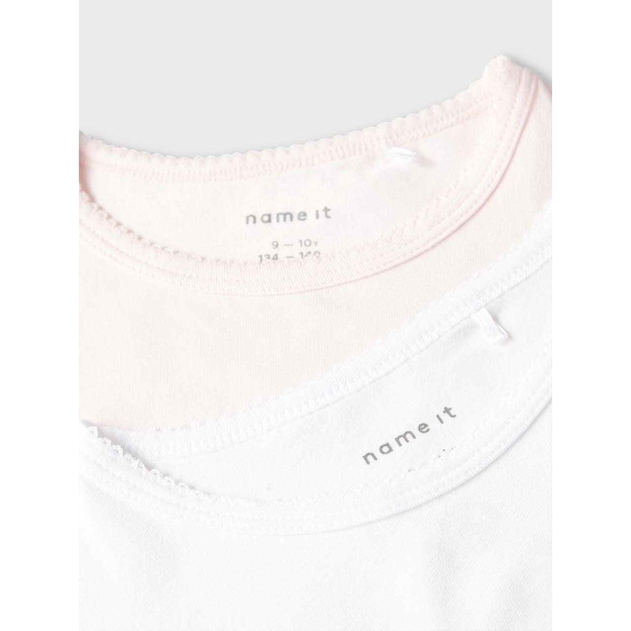 Σετ φανελάκια 2 τεμ.name it-13197943- Barely Pink-organic cotton