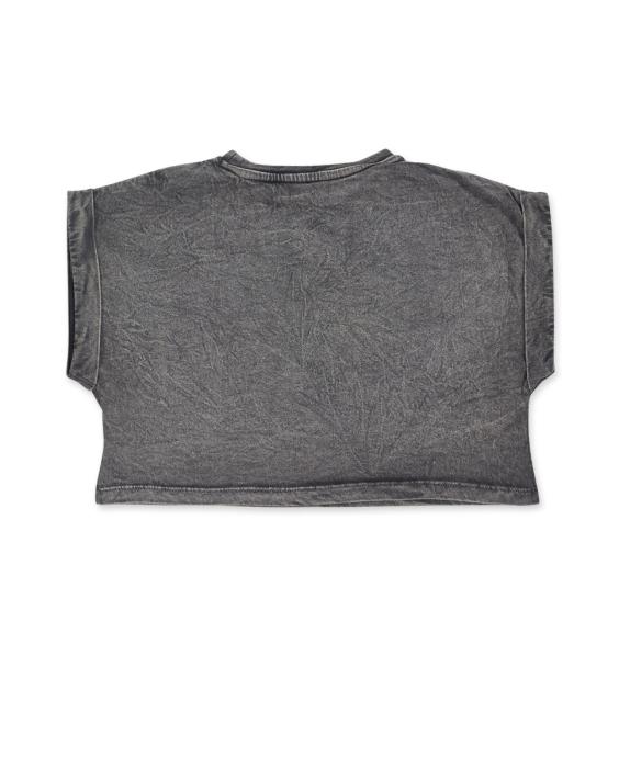 Μπλούζα μακό oversized κορίτσι NATH-KG04T607G2-GRAY