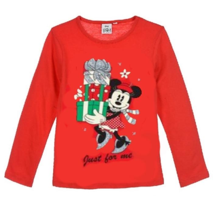 Μπλούζα κορίτσι Christmas Minnie Mouse  -TH1134-RED