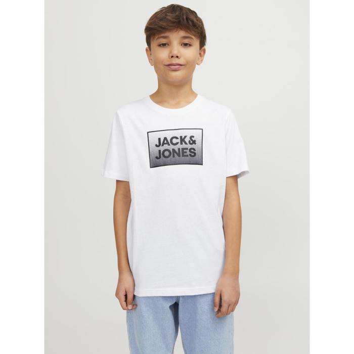 Μπλούζα μακό αγόρι JACK & JONES-12249633-White