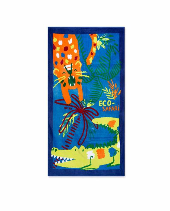 Πετσέτα παραλίας αγόρι tuc tuc-11349252-BLUE-150x75 cm