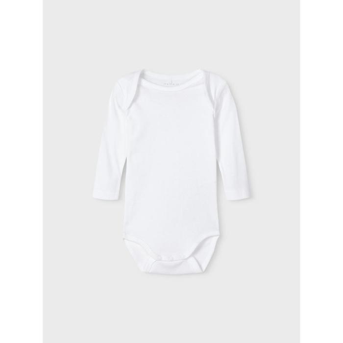 Σετ 3 τεμ. φορμάκια μπεμπέ unisex Name it-13209203-Bright White-organic cotton